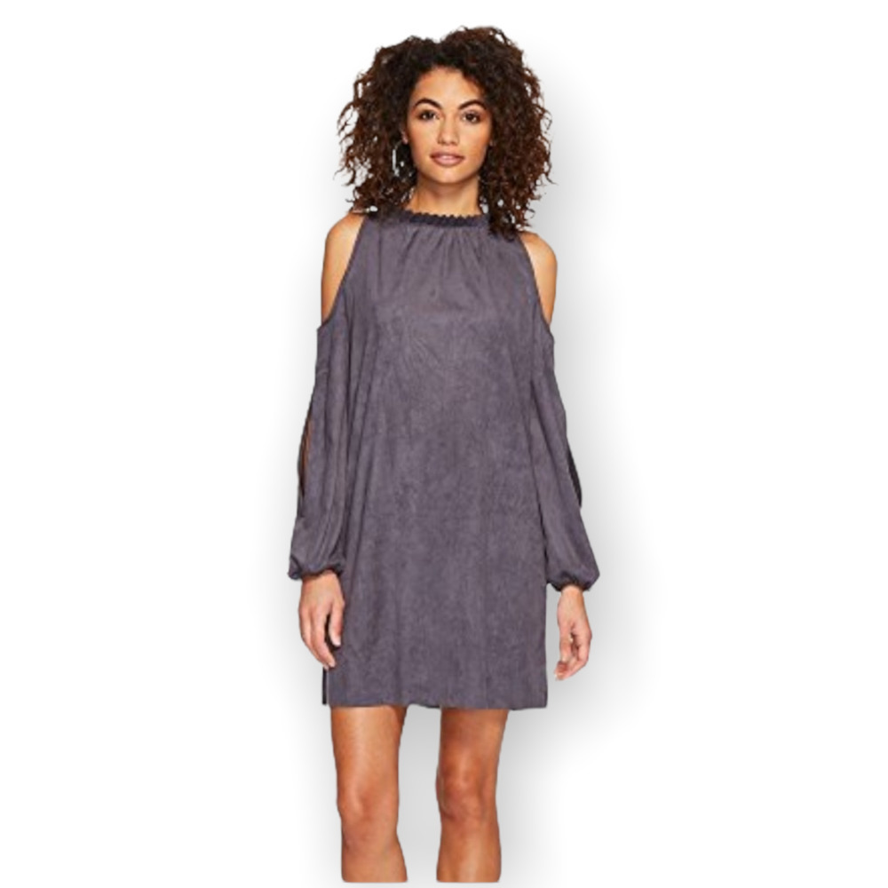 𝅺kensie Peekaboo Shoulder Tunic Dress